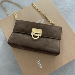 Ferragamo suede crossbody